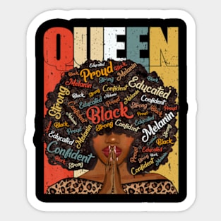 Black History Month Juneteenth  For Black Queen Sticker